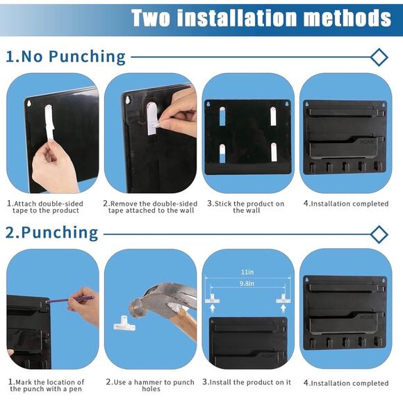 New in box Bedside wall black shelf measurements 8.9" x 10.2" - Picture 9 of 9